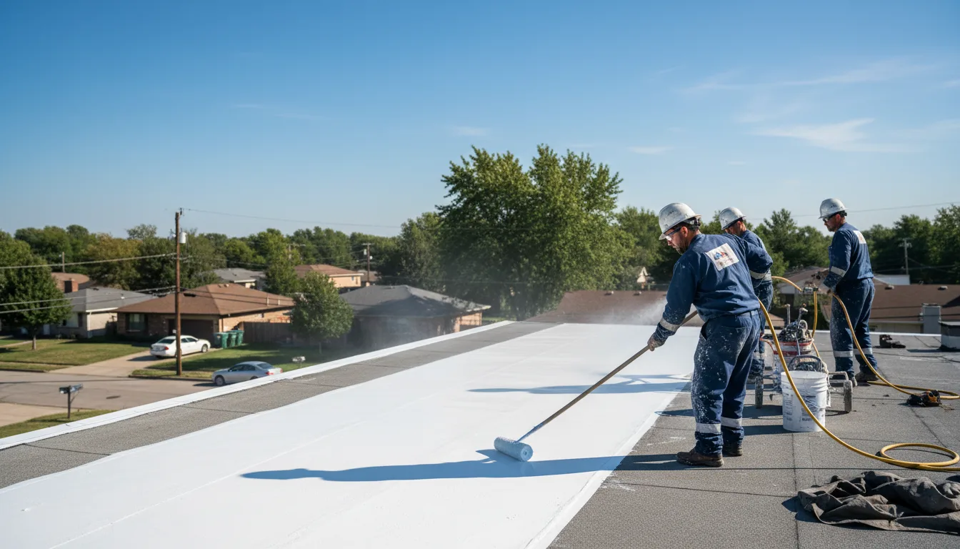 Commercial roof coating in Westerville, OH near me